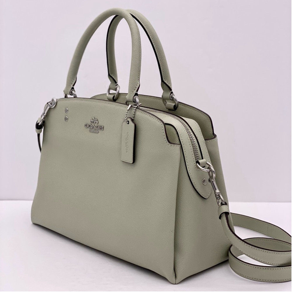 Coach Lillie Carryall satchel bag Crossbody Pale Green - Picture 9 of 16